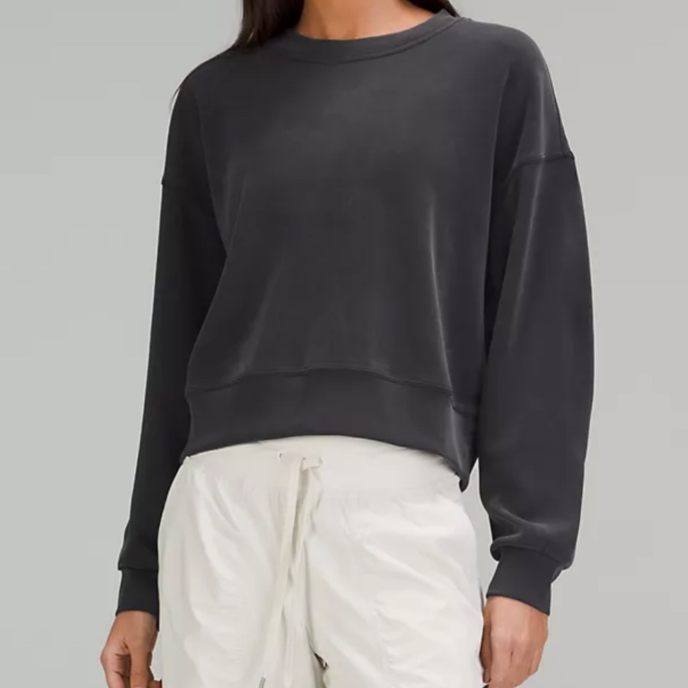 Lululemon Softstreme Perfectly Oversized Cropped Crew - Picture 3 of 3